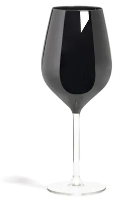 6er-Set schwarze Weingläser aus Glas, 50 cl, spülmaschinengeeignet