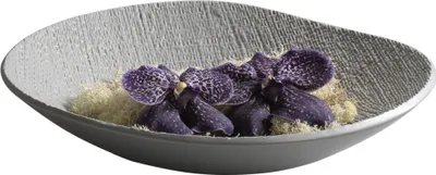Zdjęcie produktu dla MASCAGNI 20DO1336 Miska dekoracyjna 37,5 cm ceramiczna teksturowana szara
