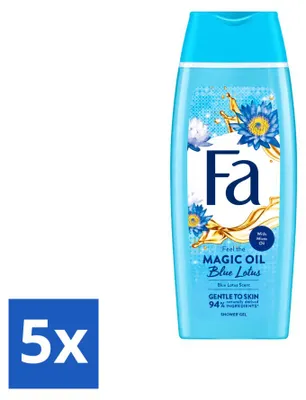 Produktbild von 5 x Fa Magische Olie Duschgel - Blauer Lotus - 250 ml - Vorteilspackung - 5 Stücke