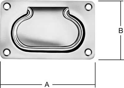Produktbild von VORMANN Einl. Kistengriff L130mm, B70mm S1,75mm,Griff, Durchmesser 7mm Stahl