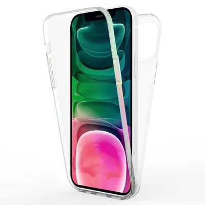Zdjęcie produktu dla Etui ochronne NALIA Clear 360° do iPhone'a 13 Pro, pełna ochrona, przezroczyste, przezroczyste, wytrzymałe, twarde etui, silikon i osłona ekranu