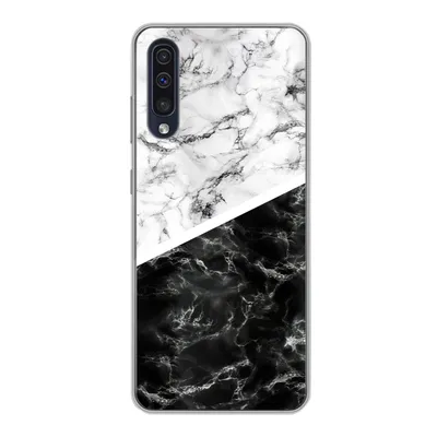 Produktbild von MuchoWow® Handyhülle Schutzhülle Hülle für Samsung Galaxy A30s Marmor - Chic - Collage Silikon Softcase Handy Hülle - Karteninhaber