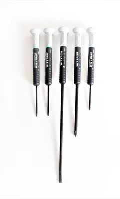 Produktbild von WITTRON Schraubendreher Set 5 tlg. Kreuz Schlitz Torx Feinmechaniker Satz Profi