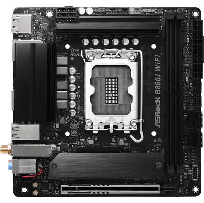 Zdjęcie produktu dla Asrock B860I WiFi, Intel, LGA 1851 (Socket V1), DDR5-SDRAM, 128 GB, DIMM, Dwukanałowy