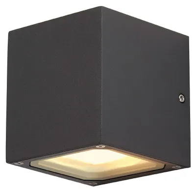 Immagine prodotto di SLV Sitra Cube 232535 Outdoor wall light Energy-saving bulb, LED (monochrome) GX53 18 W Anthracite