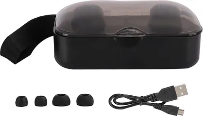 Obrázek produktu pro TI8S Bezdrátová Bluetooth sluchátka Přenosná mini sportovní sluchátka s nabíjecím pouzdrem Černá