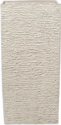 Produktbild von BELIANI Blumenkübel Beige 40 x 40 x 81 cm aus Steingemisch und Polyresin Quadratisch Modernes Design