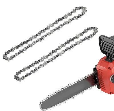 Image de 2 chaînes de scie de 6 pouces avec 37 maillons de transmission, pour mini-scies à chaîne