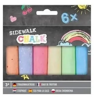Obrázok produktu pre Chodníková krieda, 6 farieb – Grafix