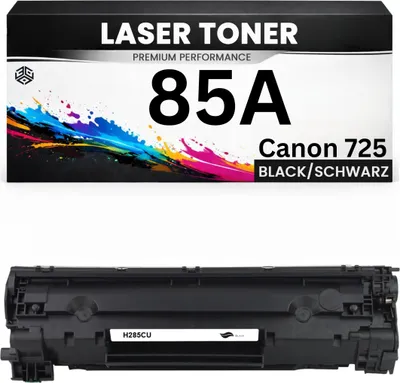 Produktbild von Toner 85A für HP kompatibel Schwarz CE285A / Canon 725 Premium Tonerkartusche LBP6000 MF3010 LaserJet Pro M1130/1210/1212nf/1132/1217nfw M1210