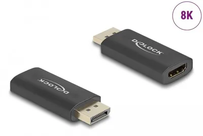Image de Delock 61055 DELOCK Aktiver DisplayPort 1.4 zu HDMI Adapter 8K mit HDR