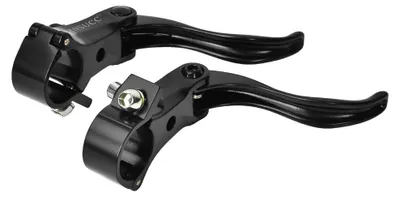 Produktbild von 1 Paar Lenkergriffe aus Aluminiumlegierung, 24 mm, für Mountainbike-Scheibenbremsen (schwarz)
