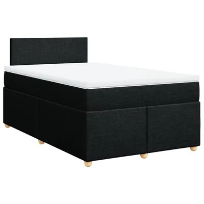 Produktbild von Boxspringbett mit Matratze Schwarz 120x190 cm Stoff