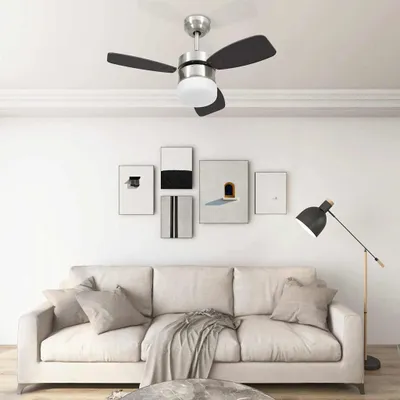 Immagine prodotto di Vidaxl Deckenventilator mit Lampenfernbedienung 76 cm dunkelbraun