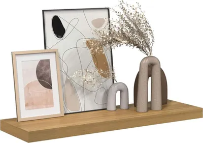 Obrázok produktu pre vidaXL Nástenná polica na stenu hnedá 80 x 23,5 x 4 cm Materiál na báze dreva
