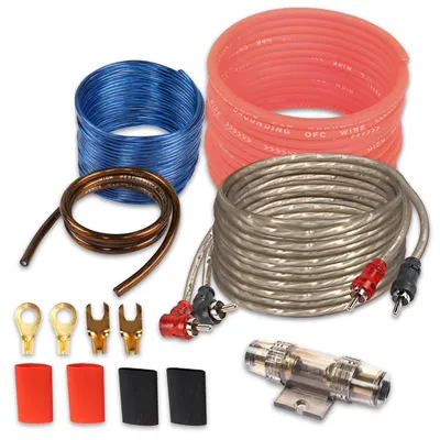 Auto-Audio-Verkabelungsset 6 GA, 2800 Watt, mit AGU-Sicherung