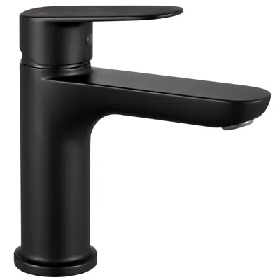 Produktbild von Cecipa Wasserhahn Bad Waschtischarmatur Schwarz, Waschbeckenarmatur Schnellmontage, Badarmatur Kalt Warm Mischbatterie Schwarz Wassersparend