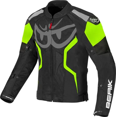 Obrázek produktu pro Berik Imola Air textilní motocyklová bunda, černá/zelená, 54