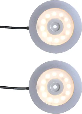 Produktbild von 2er Set Wohnmobil Wohnwagen Beleuchtung Led Aufbausport, 12V-3,4W, Ø55x5,0mm