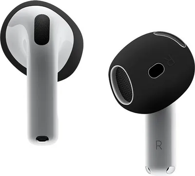 Produktbild von INF AirPods 4 Silikon Ohrstöpsel - 2 Paar: Komfort, Halt & Schutz Schwarz