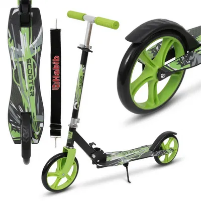 Produktbild von Habib Kickroller mit 205mm XXL Rädern | Klappbar: Grün