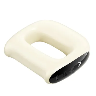 Produktbild von Muskel-Massagepistole mit Wärmefunktion für Sport & Fitness, 5 Stufen, tragbar & wiederaufladbar, Tiefengewebsmassage (Beige)