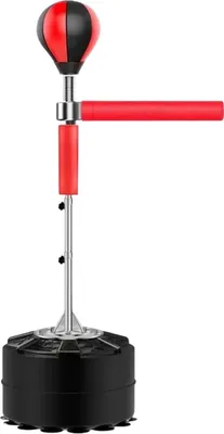 Obrázok produktu pre Stojanové boxovacie vrece Happiq s loptou - reflexná tyč - 120-190 cm - pre deti a dospelých