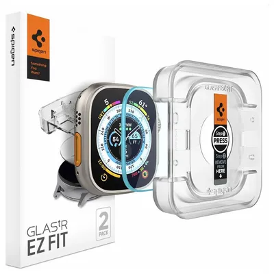 Produktbild von Spigen AGL05556, Displayschutz, Smartwatch, Transparent, Apple, Watch Ultra 49mm (2022), Gehärtetes Glas