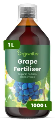 Obrázok produktu pre Hrozno – Tekuté hnojivo 1 L – NPK 2-1-8 – Pre vinič – Podporuje silný rast révy, zdravé listy a tvorbu plodov – Organický produkt