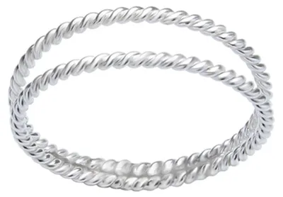 Produktbild von Ring zweireihig 925 Silber 52 (16.5 mm Ø)