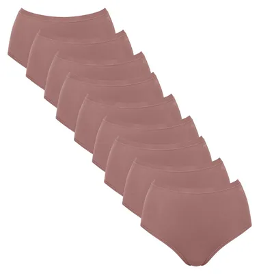 Produktbild von sloggi Damen Maxislip 9-Pack GO Daily Baumwolle Highwaist - CACAO - Größe S