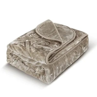 Produktbild von HOMELUX Kuscheldecke Wohndecke 200 x 240 cm Flauschig & Waschbar, Winter Decke Sofadecke Extra Weich & Warm Blanket für 4 Jahreszeiten, Lt.Brown