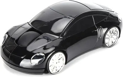 Produktbild von Kabellose 2,4-G-Maus, Niedliche Automaus mit USB-Empfänger, Optische Mäuse mit 1600 DPI für PC, Computer, Laptop, Tablet, mit LED-Licht