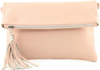 Produktbild von Damen Leder Clutch Umhängetasche Echtleder Klein  Italy Handgefertigt Verstellbarer Schultergurt Elegante Abendtasche Alltag