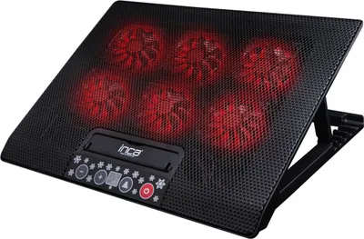 Produktbild von INCA Notebook Kühler INC-601GMS  Bedienfeld, 7-17", 6 Lüfter retail