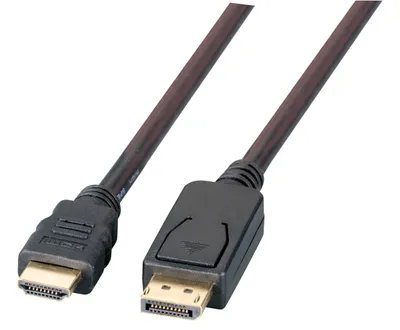 Produktbild von EFB DisplayPort auf HDMI A, St.-St., 1.0m, schwarz