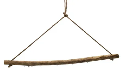Obrázek produktu pro Plavené dřevo závěsná dekorace - Se 6 háčky - 83 cm - Přírodní - Pro všechna roční období