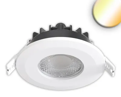 Produktbild von Isoled LED Einbaustrahler Vario-68, 4W/6W, 60°, 2700/3000/4000/6000K, IP65, CRI90, weiß 117541
