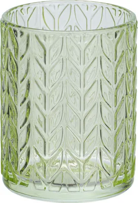 Produktbild von Zahnputzbecher Vetro Grün rund Echtglas