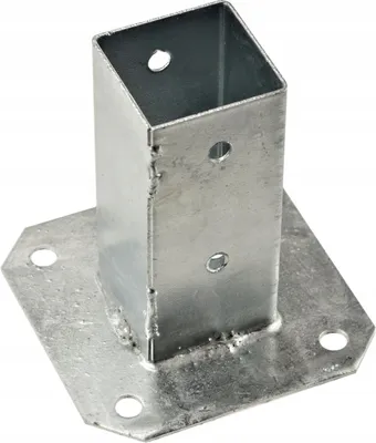 Produktbild von U-Pfostenträger FEINZ - 80x80 cm - Stabilität und Langlebigkeit - Ideal für Outdoor-Projekte