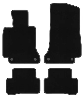 Immagine prodotto di Tappetini in moquette per Mercedes C W205 2015- (station wagon/berlina) – set 4 pezzi, neri, su misura – Wielganizator BASIC