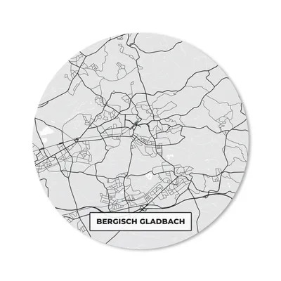 Produktbild von MuchoWow® Mauspad Mousepad Stadtplan - Deutschland - Karte - Bergisch Gladbach 40x40 cm - Mousepads - Maus Mat - Pad - Mausunterlage - Schreibtisch Accessoires