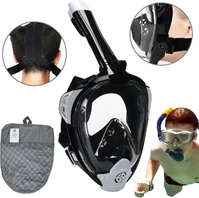 Produktbild von OKWISH Schnorchelmaske Erwachsene Vollgesichtsmaske – Wasserdicht & Beschlagfrei Tauchmaske L/XL