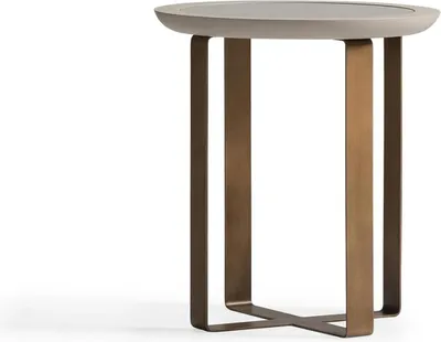 Image de Table basse Table d'appoint or Salon Métal