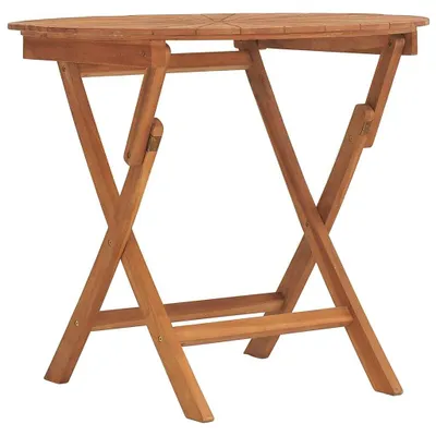 Produktbild von vidaXL Gartentisch Klappbar Ø 85x75 cm Massivholz Teak