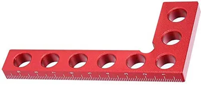 Imagen del producto de Cuadrante de posicionamiento de 90 grados - Herramienta para carpintería - Aleación de aluminio - Resistente a la corrosión - Superficie anodizada - Escala clara de 10 cm - Escuadra angular