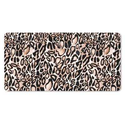 Produktbild von MuchoWow® Mauspad Mousepad Pantherdruck - Schwarz - Braun 60x30 cm - Mousepads - Maus Mat - Pad - Mausunterlage - Nachhaltig