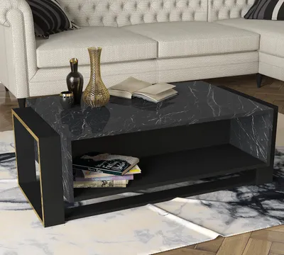 Produktbild von moebel17 Couchtisch Bianco Rebab Braun Dunkelgrau, (BxHxT) 107 x 41 x 60 cm
