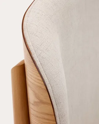 Produktbild von Bett Octavia 180 x 200 cm Eschenfurinier Bettkopfteil Weiß Neu