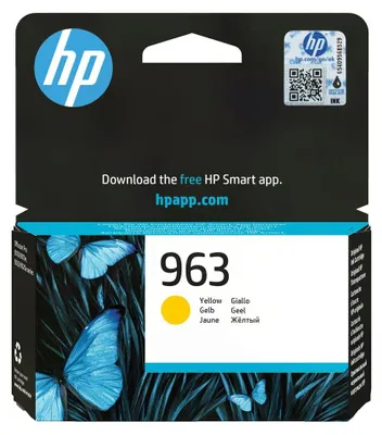 Produktbild von HP 963 Gelb Original Druckerpatrone, Standardertrag, Gelb, Tinte auf Pigmentbasis, 10,7 ml, 1 Stück(e), Einzelpackung